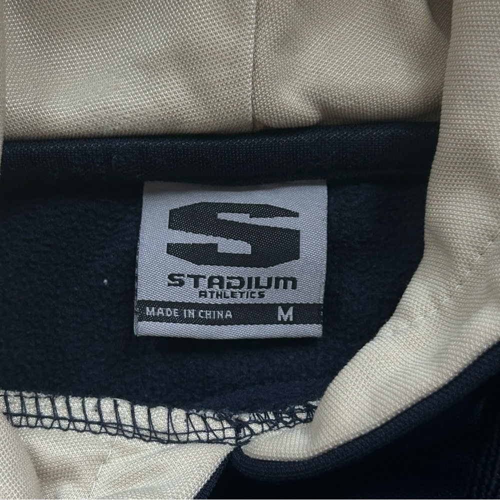 University of Akron Zip Navy Blue Hoodie Sweatshirt Size Medium - Picture 6 of 8